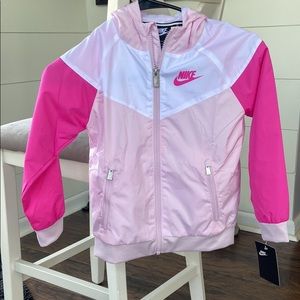Pink Nike windbreaker for Girls